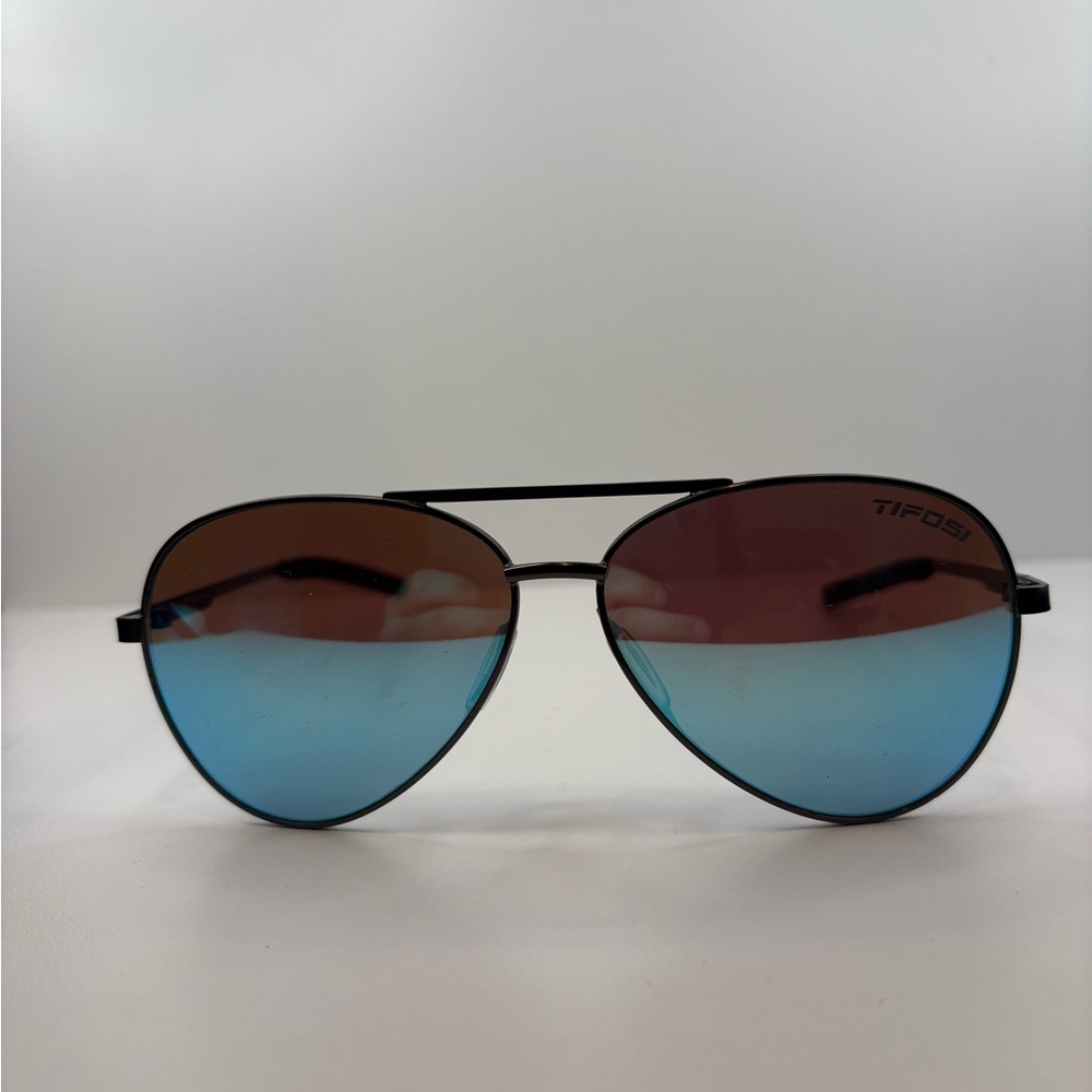 TIFOSI‎ SUNGLASSES AVIATOR BLUE REFLECTIVE MENS SUNGLASSES - Picture 2 of 10
